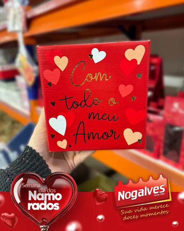 Post do Instagram da Nogalves: embalagens do Dia dos Namorados