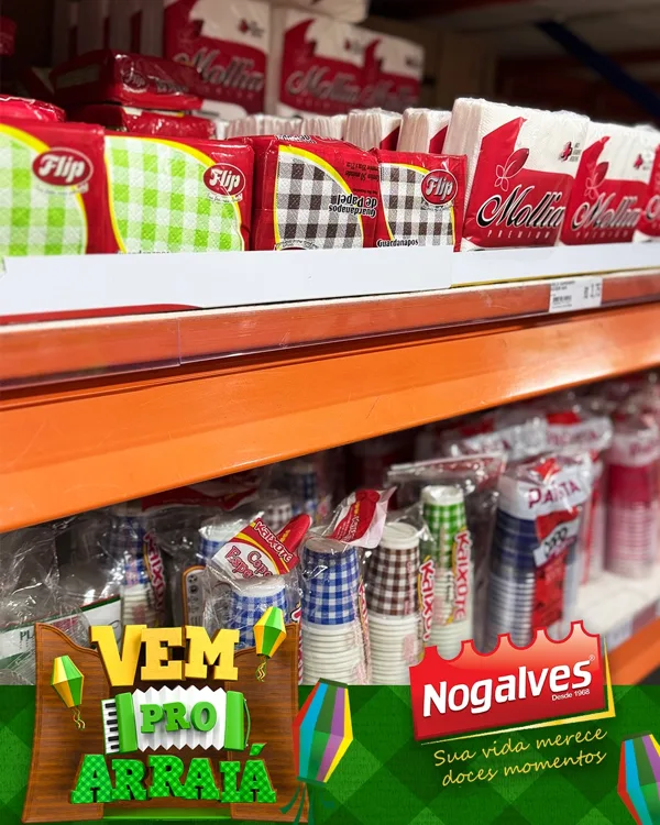 Post do Instagram da Nogalves: copos e descartáveis